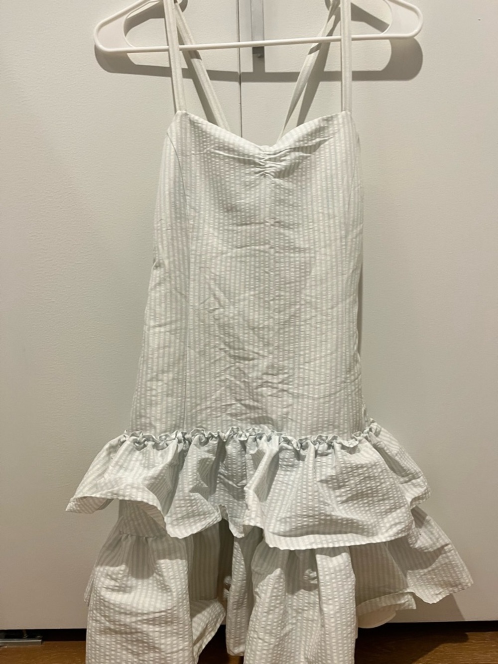 Ralph Lauren White Striped Ruffle Hem Sundress NWT - Picture 5 of 9